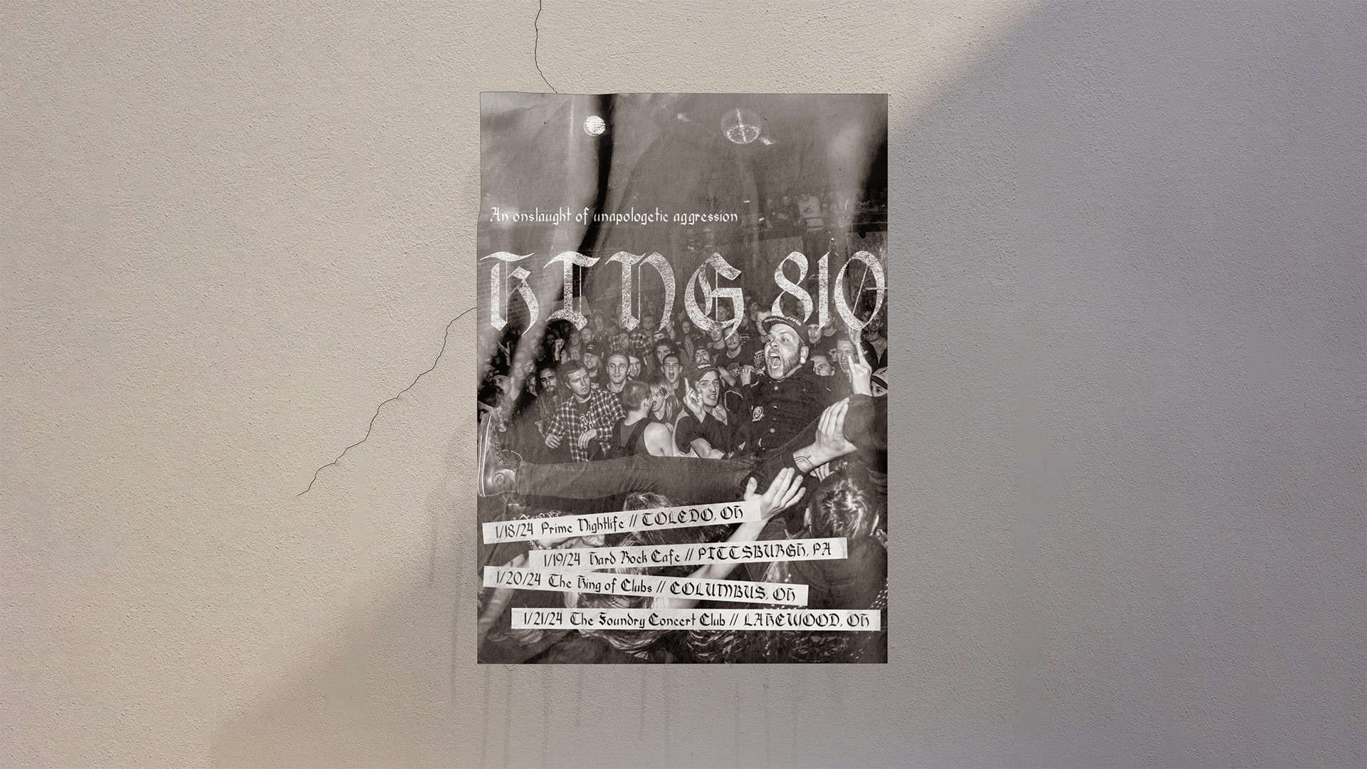 King 810 concert promotional poster