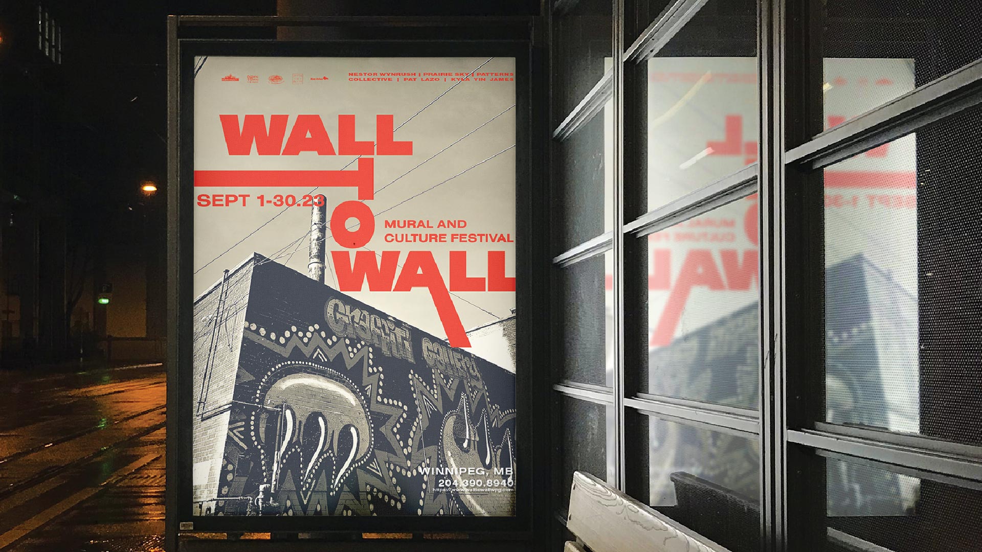 Wall To Wall bus shelter ad